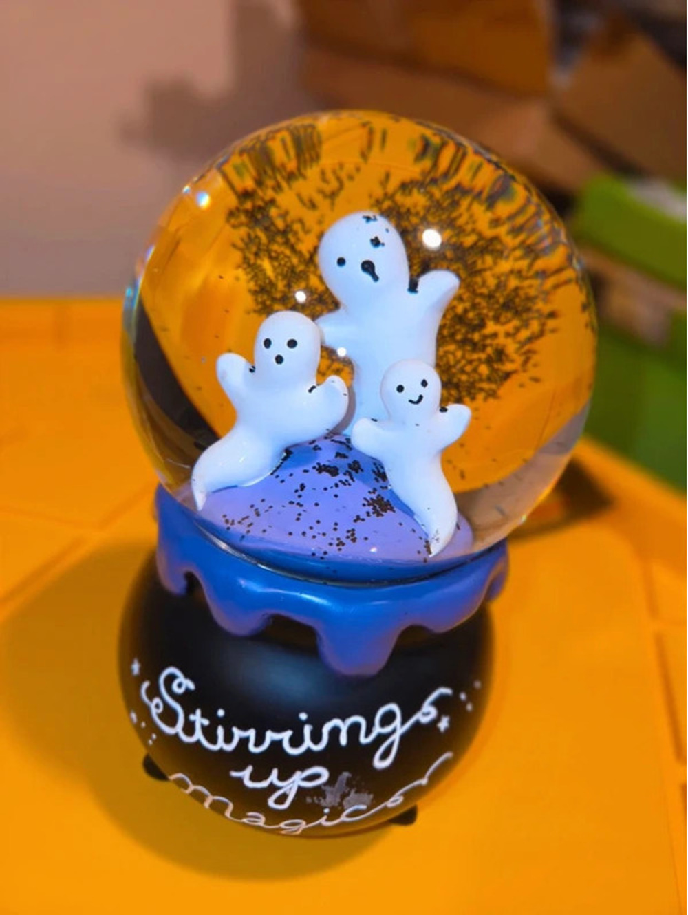 Ghost snow globe